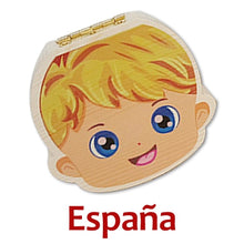 Load image into Gallery viewer, Baby Wood Tooth Box Organizer Milk Teeth Storage Language Spain English Collect Teeth Umbilica Save Gifts Baby Tooth Box
