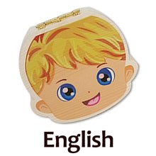 Load image into Gallery viewer, Baby Wood Tooth Box Organizer Milk Teeth Storage Language Spain English Collect Teeth Umbilica Save Gifts Baby Tooth Box
